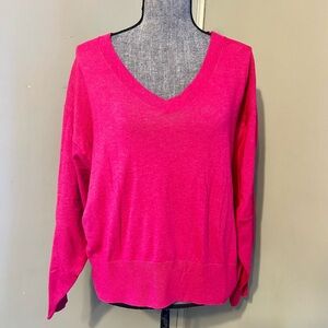 A New Day Pink V-Neck Cardigan Size XL